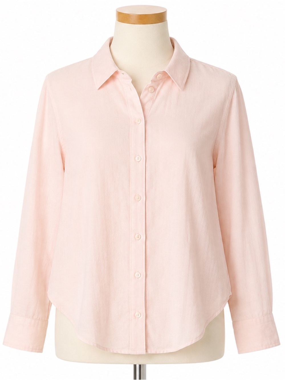 H&M Women’s Blush Pink Button-Down Shirt Size XL